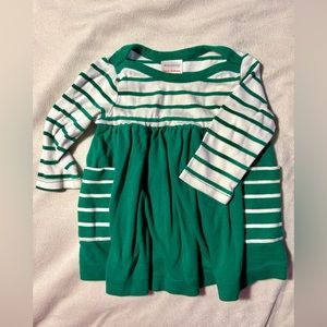 Hanna Anderson 60 cm 3-6 months green dress